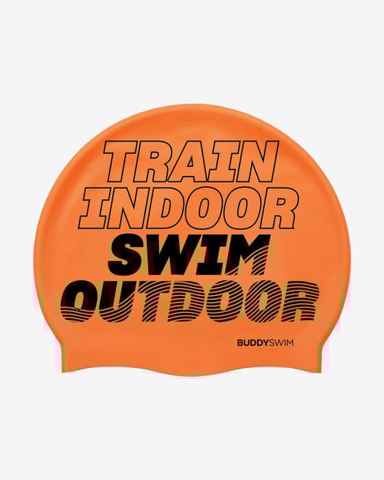 Gorro de silicona BuddySwim TSO naranja negro