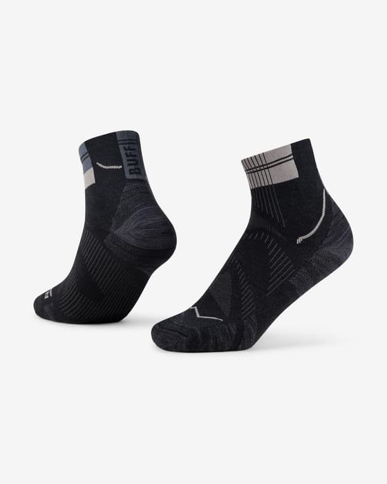 Calcetines Buff Coolnet Quarter negro gris