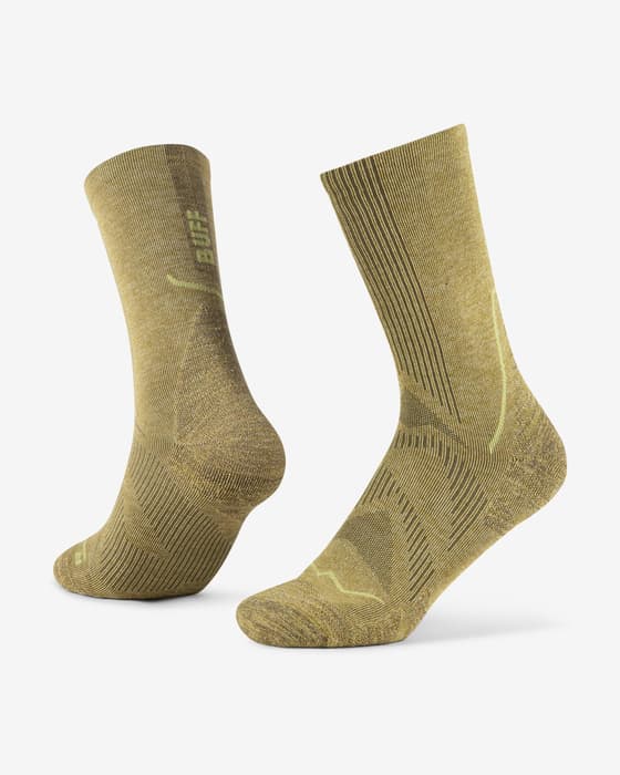 Calcetines Buff Dryflx Crew dorado