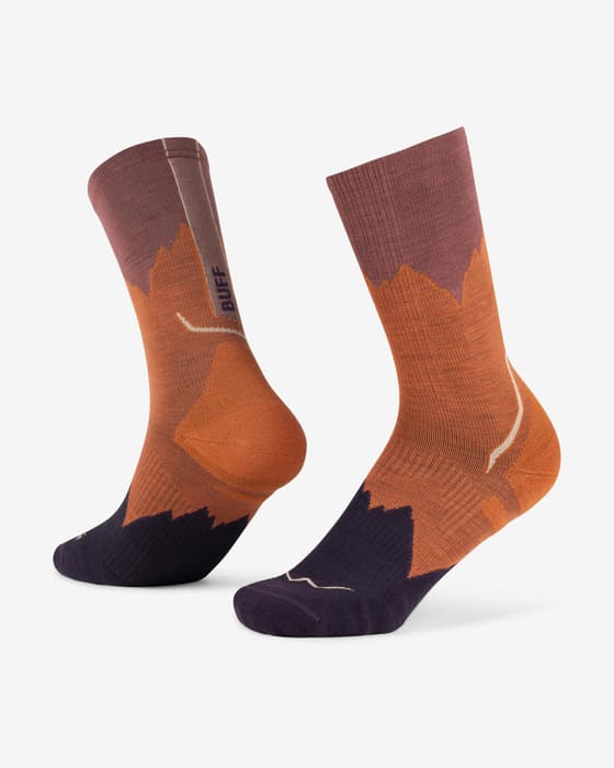 Calcetines Buff Lightweight Merino Wool Crew naranja