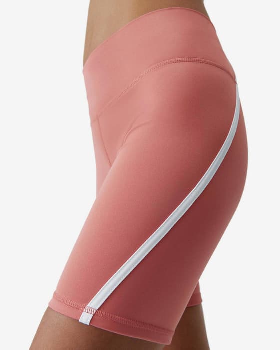 Born Living Yoga Daira Damen Leggings kurz rosa/weiß