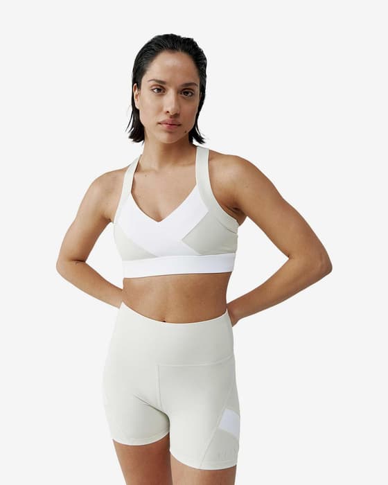 Top Born Living Yoga Layna blanco mujer