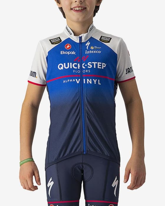 Maillot Deceuninck Quick-Step 2022 manche courte enfant
