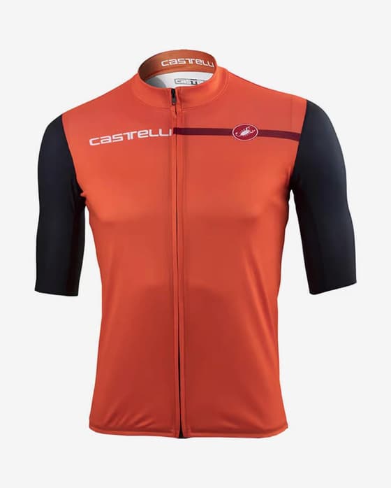 Maillot Castelli Squadra Limited Edition manche courte orange noir