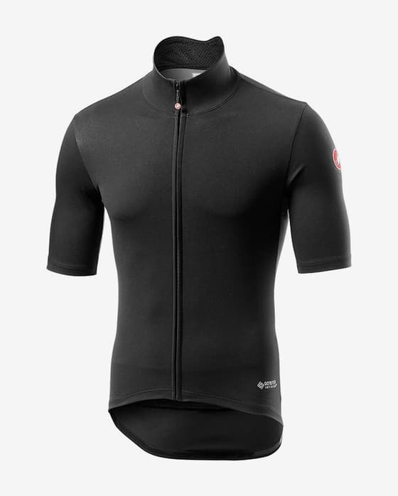 Maillot Castelli Perfetto RoS Light GORE-TEX INFINIUM™ Rosso Corsa manga corta negro