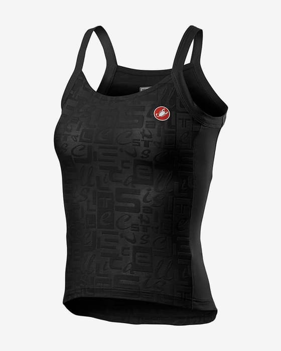 Maillot Castelli Promessa Jacquard tirantes negro mujer