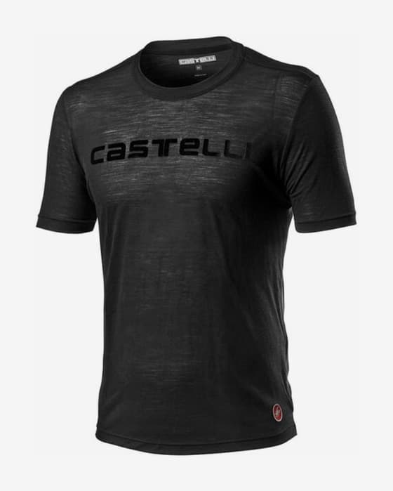Camiseta Castelli Merino manga corta negro