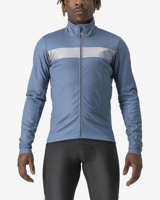Chaqueta Castelli Raddoppia 3 GORE-TEX INFINIUM™ azul acero plateado