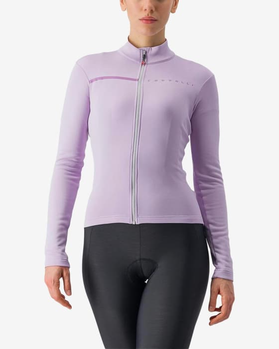 Maillot Castelli Sinergia 2 manga larga violeta claro mujer