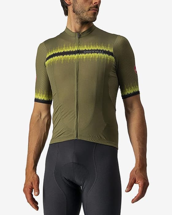 Maillot Castelli Grimpeur manche courte vert mousse
