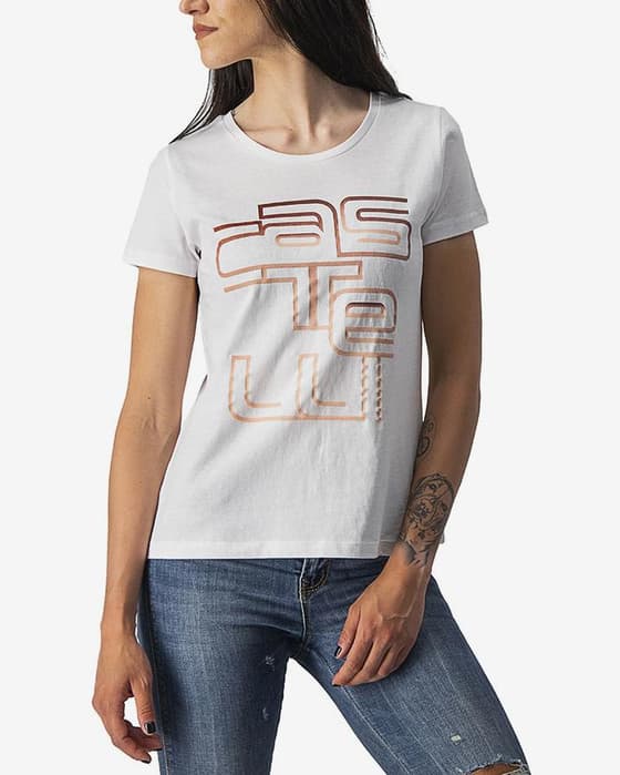 Camiseta Castelli Bellagio manga corta blanco mujer