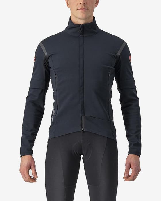 Chaqueta Castelli Perfetto RoS 2 Rosso Corsa GORE-TEX INFINIUM™ mangas desmontables negro claro