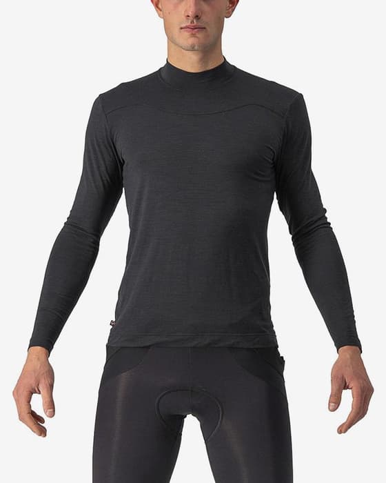 Camisola interior Castelli Bandito Wool manga comprida preto