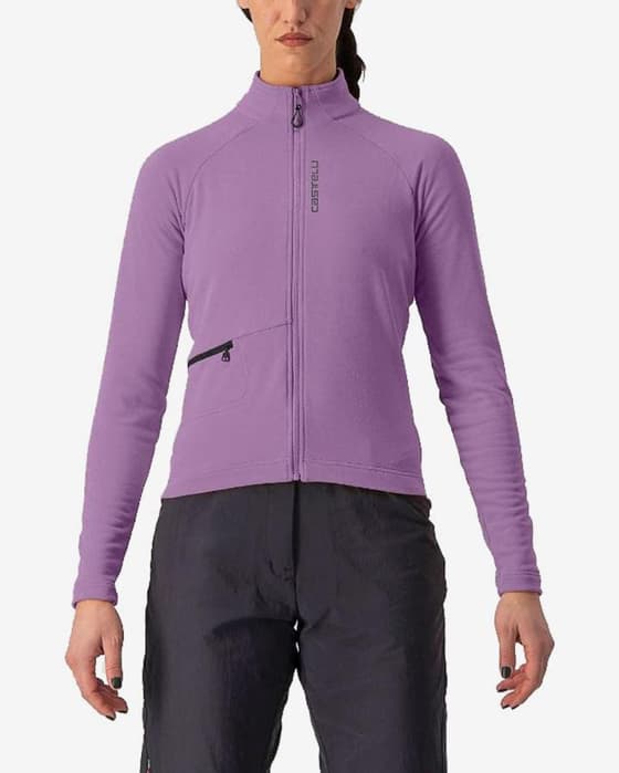 Maillot Castelli Unlimited Trail manche longue violet clair femme