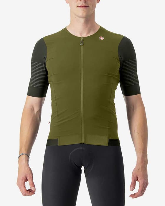 Maillot Castelli Premio manche courte vert foncé