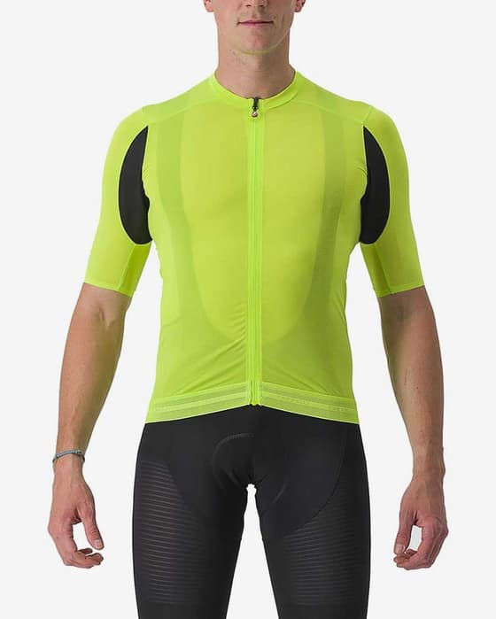 Maillot Castelli Superleggera 3 manche courte vert lime électrique