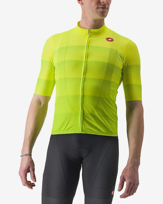 Maillot Castelli Livelli manche courte jaune fluo