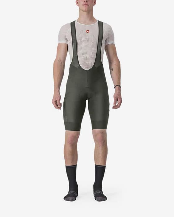 Castelli Unlimited Cargo Bib Shorts Dark Green