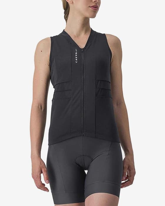 Maillot Castelli Anima 4 sans manches noir clair femme