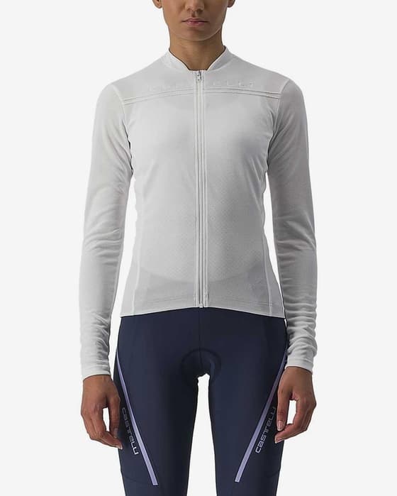 Maillot Castelli Anima 4 manche longue blanc ivoire femme