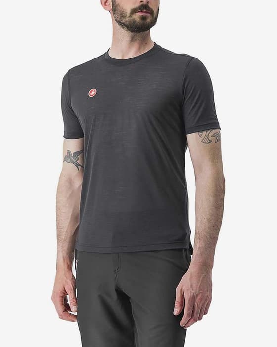 Camiseta Castelli Merino manga corta negro claro