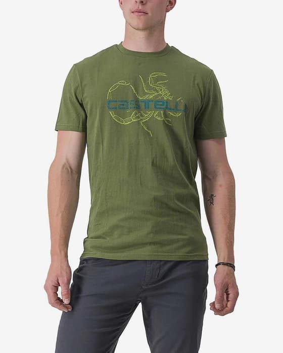 Camiseta Castelli Finale manga corta verde aguacate