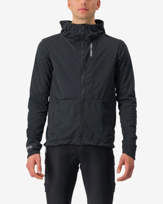 Chaqueta fina cortavientos Castelli Unlimited Trail GORE-TEX INFINIUM™ negro claro