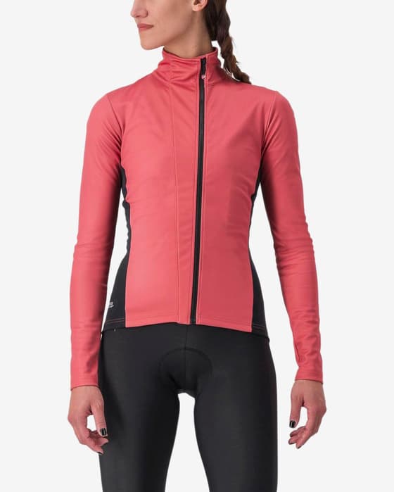 Chaqueta Castelli Transition 2 GORE-TEX INFINIUM™ rojo viejo negro mujer