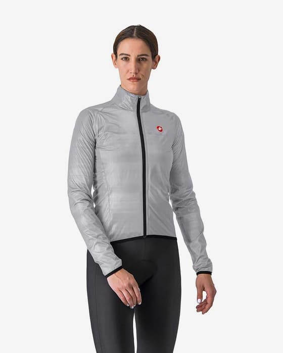 Castelli Squall Shell Damen Jacke hellgrau/weiß