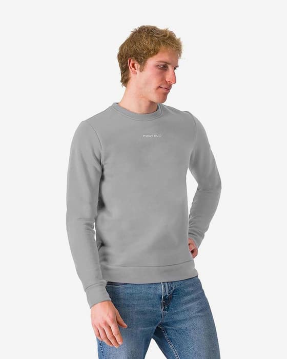 Sudadera Castelli Classico gris claro