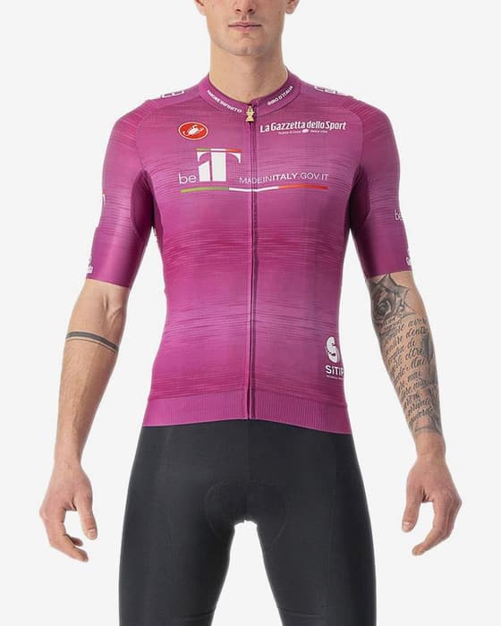 Maillot ciclamino Giro d'Italia 2022 Race Rosso Corsa manga corta
