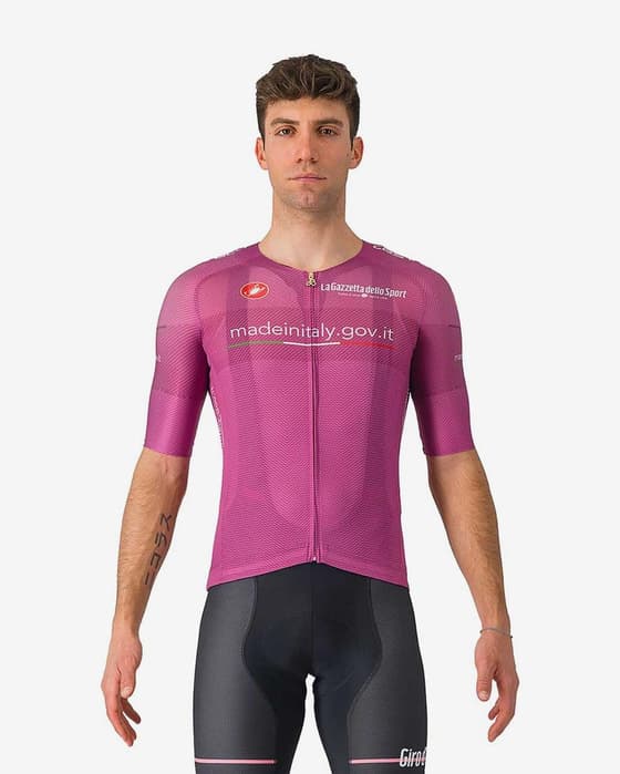 Maillot cyclamen Giro d'Italia 2024 Race Rosso Corsa manche courte
