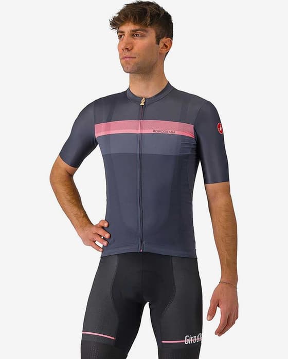 Maillot Giro d'Italia 2024 Veloce manche courte gris foncé