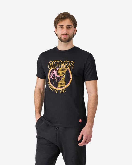 Camiseta Giro d'Italia 2025 Highway To Rome manga corta negro