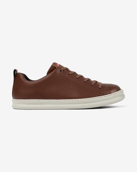 Camper Runner Four Shoes Dark Brown White