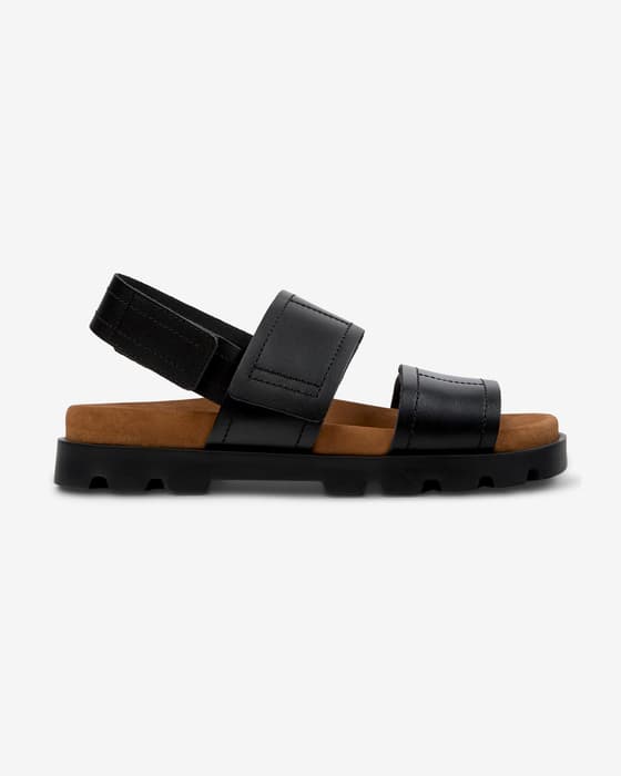Sandalias Camper Brutus negro marrón mujer