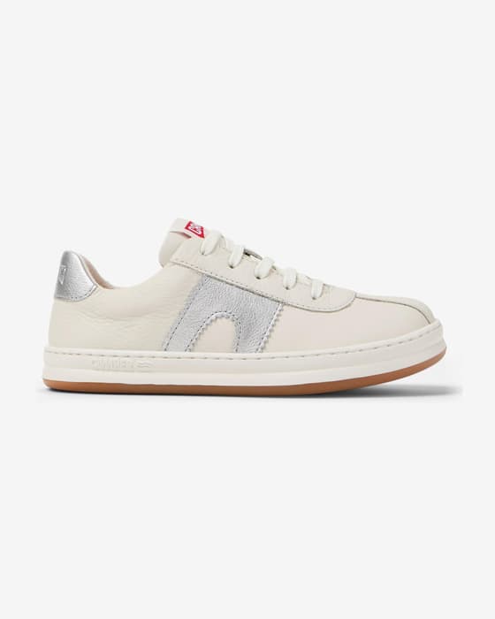 Zapatillas Camper Runners Four Twins blanco plateado infantil