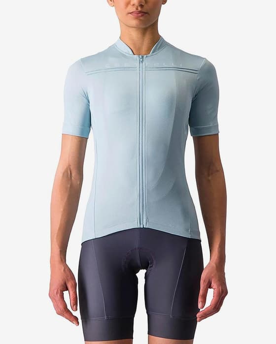 Maillot Castelli Anima 4 manga corta azul celeste mujer