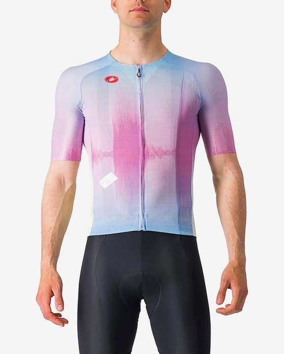Maillot Castelli R-A/D Rosso Corsa manche courte violet multicolore