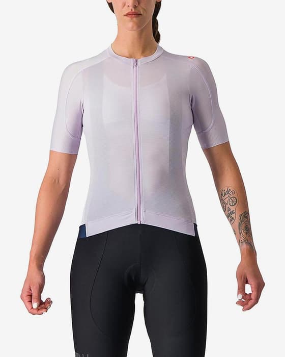 Maillot Castelli Espresso manche courte lilas clair femme