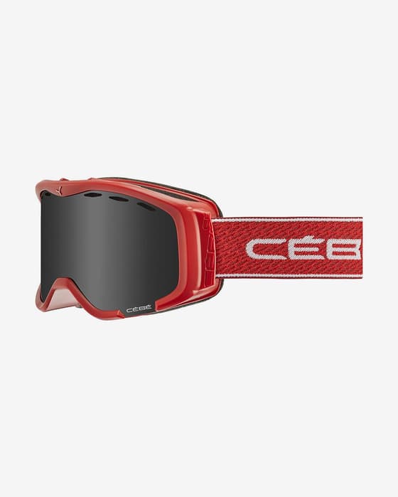 Máscara Cébé Cheeky OTG rojo con lente espejada Grey Ultra Black