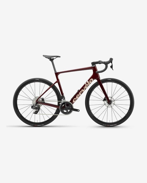 Cervélo Caledonia-5 SRAM Rival AXS Rennrad granatrot