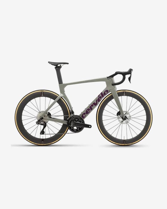 Bicicleta Carretera Cervélo S5 Shimano Ultegra Di2 gris lila