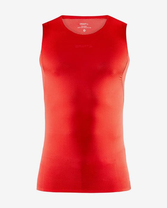 Maillot de corps Craft Pro Dry Nanoweight sans manches rouge