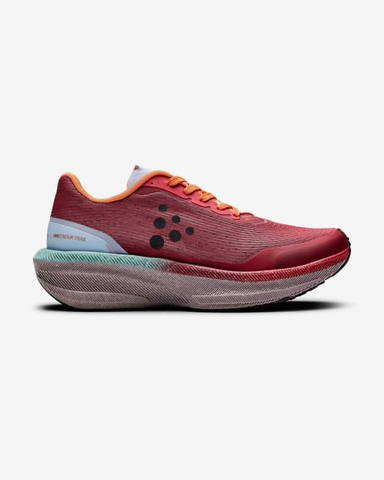 Zapatillas Craft Endurance Trail rojo blanco mujer