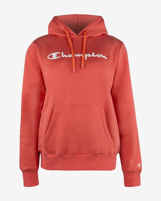 Sudadera con capucha Champion American Logo rojo blanco mujer