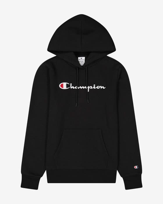 Sudadera con capucha Champion Light Power negro blanco mujer