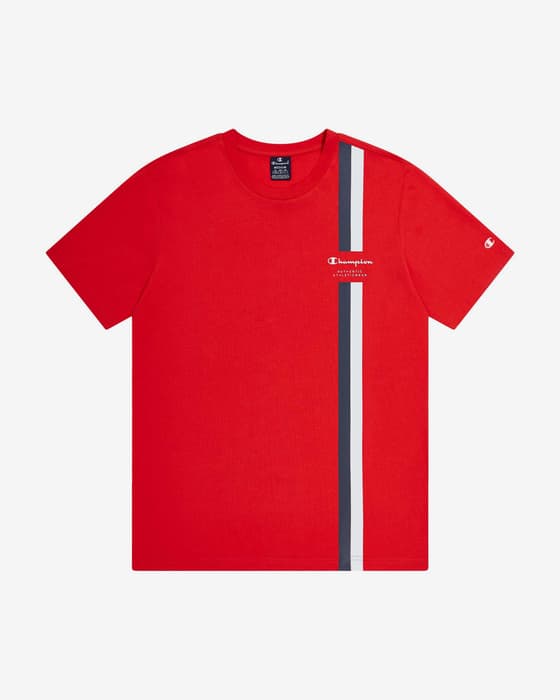 Camiseta Champion Legacy Graphic Authentic Small Logo manga corta rojo