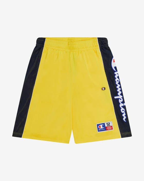 Pantalón corto Champion Legacy Retro Sport Basket USA amarillo negro