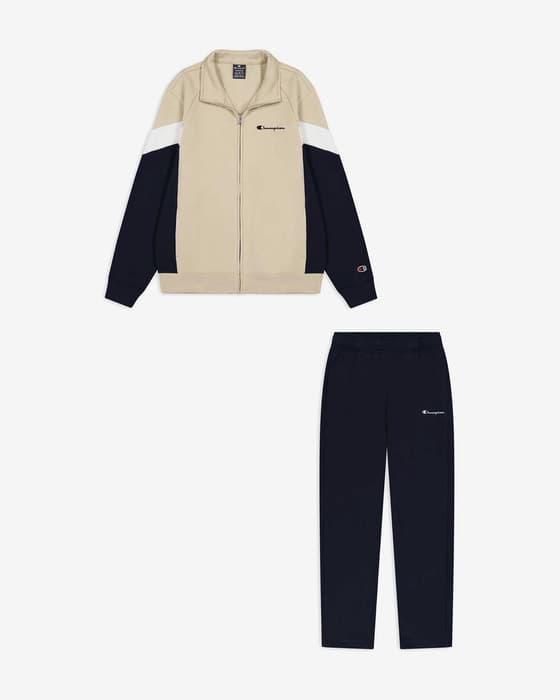 Chándal Champion Color Full Zip beige negro puro
